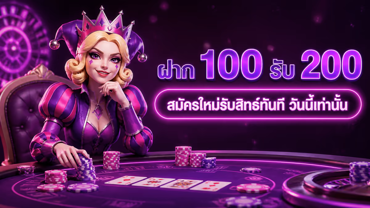 ฝาก 100 รับ 200